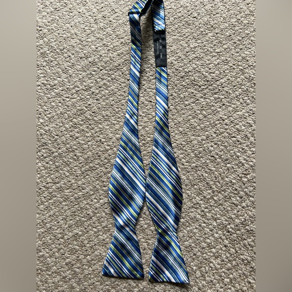 Classic Striped Blue and Green Tie - Picture 1 of 2